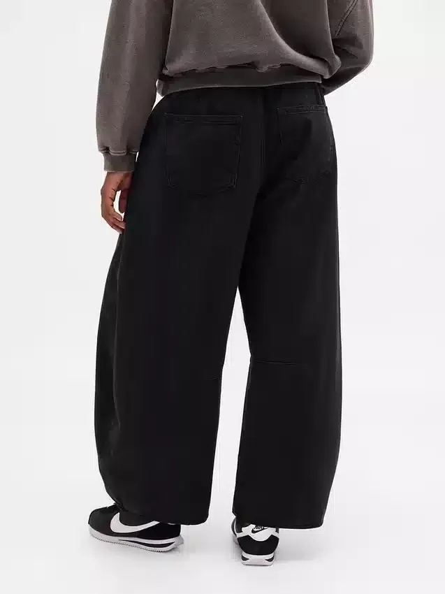 Jeans a vita media ultrasoft con taglio a ferro di cavallo