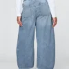 Jeans a vita media ultrasoft con taglio a ferro di cavallo