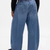 Jeans a vita media ultrasoft con taglio a ferro di cavallo
