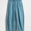 Jeans a vita media ultrasoft con taglio a ferro di cavallo