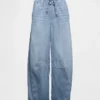 Jeans a vita media ultrasoft con taglio a ferro di cavallo