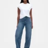 Jeans a zampa alta per taglie curvy