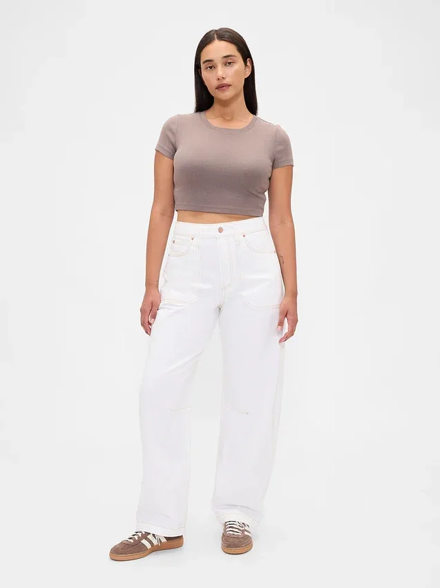 Jeans a zampa alta per taglie curvy