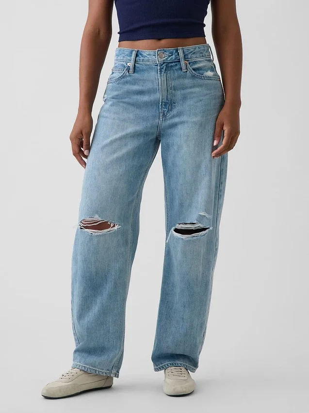 Jeans a zampa alta per taglie curvy
