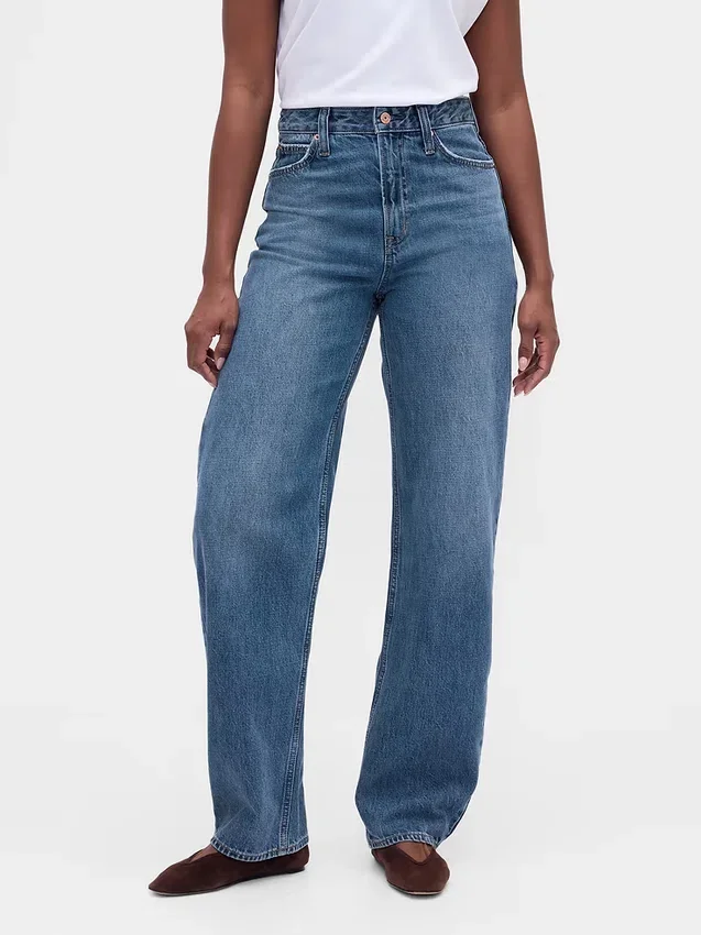 Jeans a zampa alta per taglie curvy