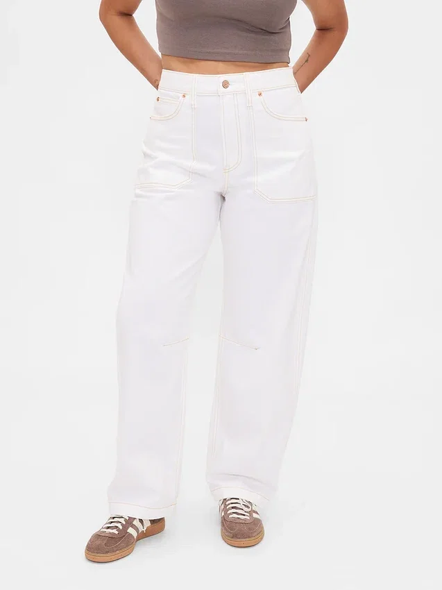 Jeans a zampa alta per taglie curvy