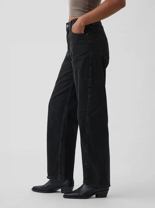 Jeans a zampa alta per taglie curvy