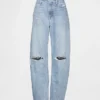Jeans a zampa alta per taglie curvy