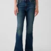 Jeans a zampa anni '70 a vita alta per bambini