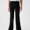 Jeans a zampa anni '70 a vita alta per bambini