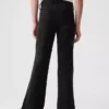 Jeans a zampa anni '70 a vita alta per bambini
