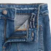 Jeans a zampa anni '70 a vita alta per bambini