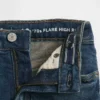 Jeans a zampa anni '70 a vita alta per bambini