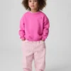 Jeans a zampa d’elefante a righe con elastico in vita per neonato & bebè