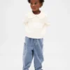 Jeans a zampa d’elefante in maglia per neonato & bebè