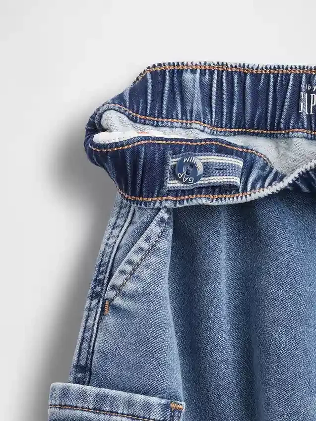 Jeans a zampa d’elefante in maglia per neonato & bebè