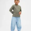 Jeans a zampa d’elefante senza bottoni per neonato & bebè