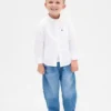 Jeans a zampa d’elefante senza bottoni per neonato & bebè