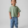 Jeans a zampa d’elefante senza bottoni per neonato & bebè