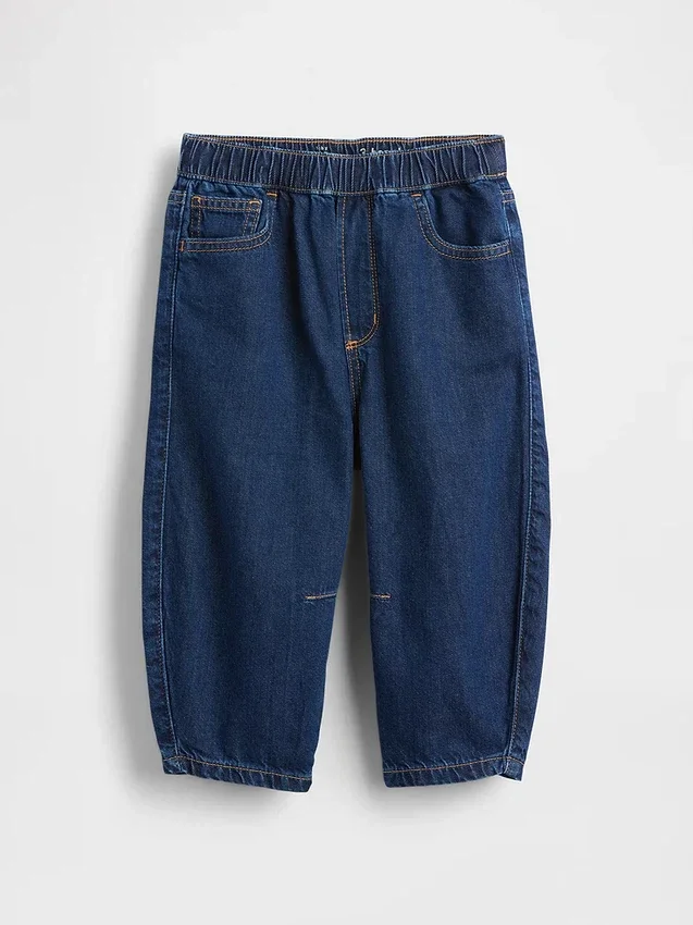 Jeans a zampa d’elefante senza bottoni per neonato & bebè