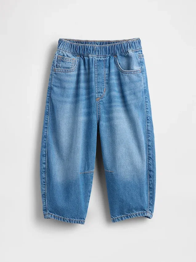Jeans a zampa d’elefante senza bottoni per neonato & bebè
