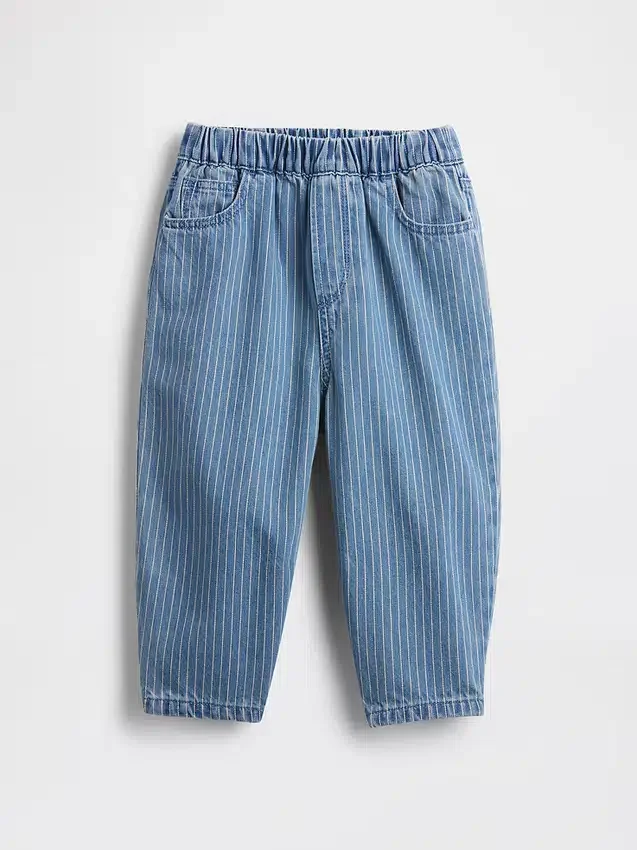 Jeans a zampa d’elefante senza bottoni per neonato & bebè