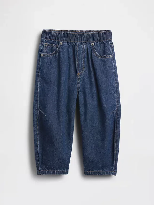Jeans a zampa d’elefante senza bottoni per neonato & bebè