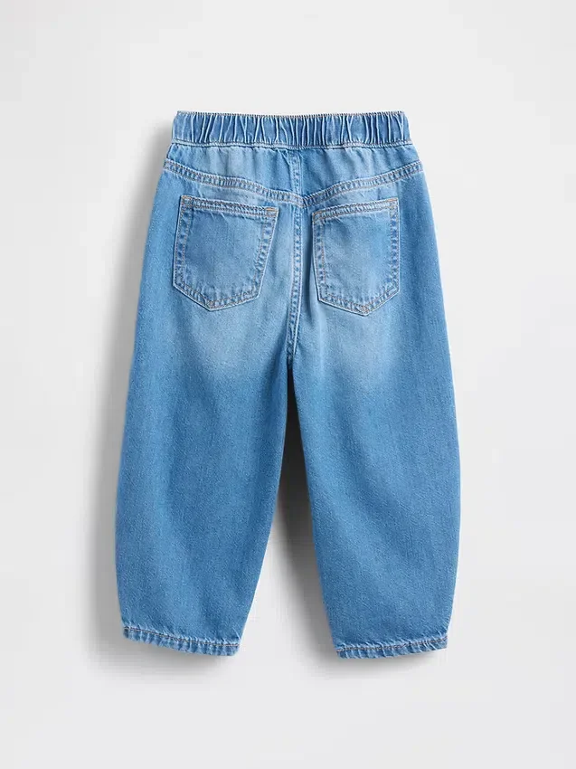 Jeans a zampa d’elefante senza bottoni per neonato & bebè