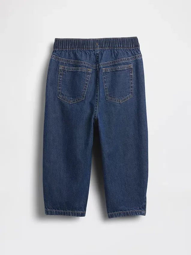 Jeans a zampa d’elefante senza bottoni per neonato & bebè