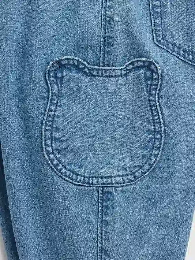 Jeans a zampa di elefante con tasche a forma di orsetto Brannan per neonato & bebè