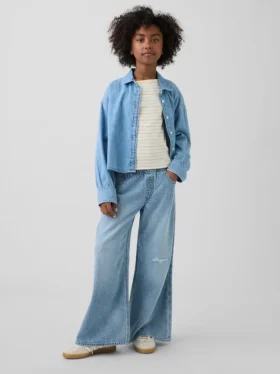 Jeans baggy a vita bassa ultrasoft per bambini