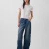 Jeans baggy a vita media, morbidissimi e con borchie