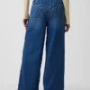 Jeans baggy a vita media, morbidissimi e con cuciture semplici