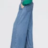 Jeans baggy a vita media, ultra morbidi e con pieghe