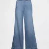 Jeans baggy a vita media, ultra morbidi e con pieghe