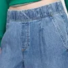 Jeans baggy a vita media, ultra morbidi e con pieghe