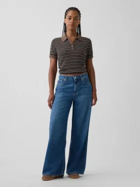 Jeans baggy a vita media ultrasoft per taglie curvy