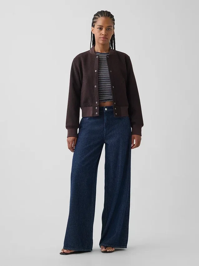 Jeans baggy a vita media ultrasoft per taglie curvy