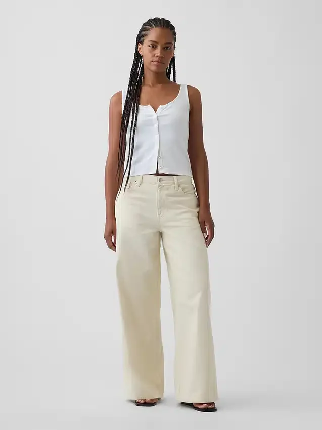 Jeans baggy a vita media ultrasoft per taglie curvy