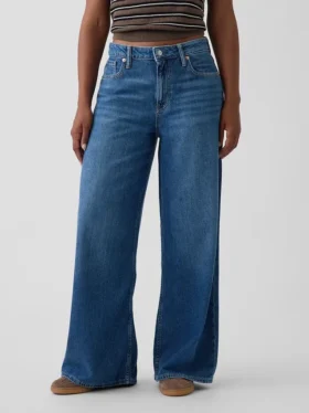 Jeans baggy a vita media ultrasoft per taglie curvy