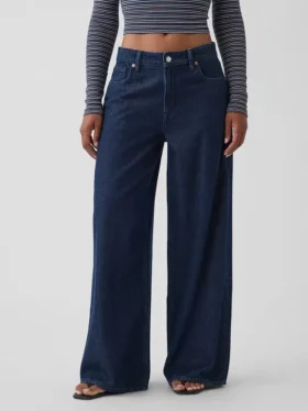 Jeans baggy a vita media ultrasoft per taglie curvy
