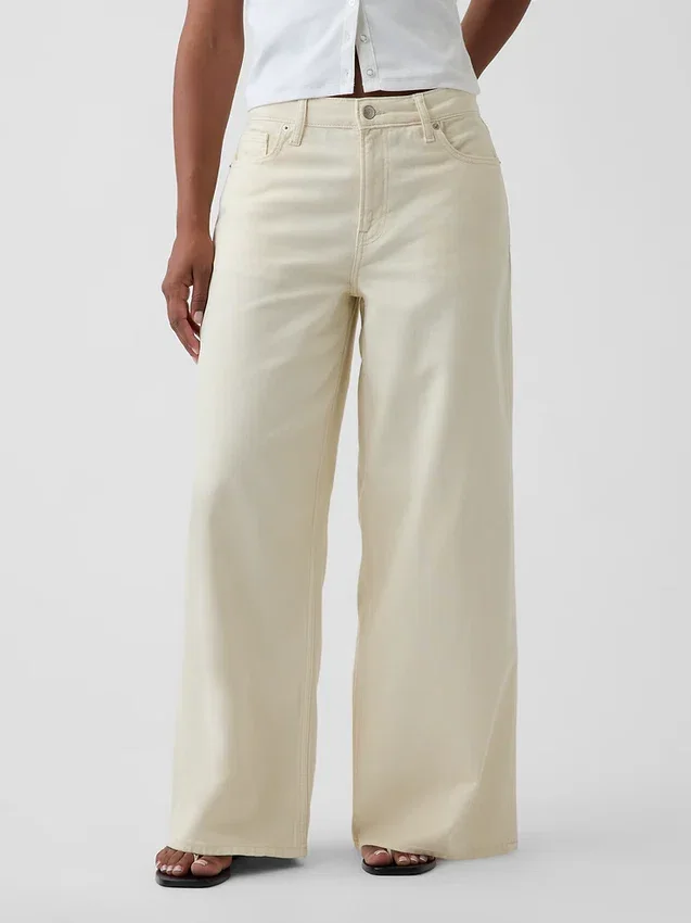 Jeans baggy a vita media ultrasoft per taglie curvy