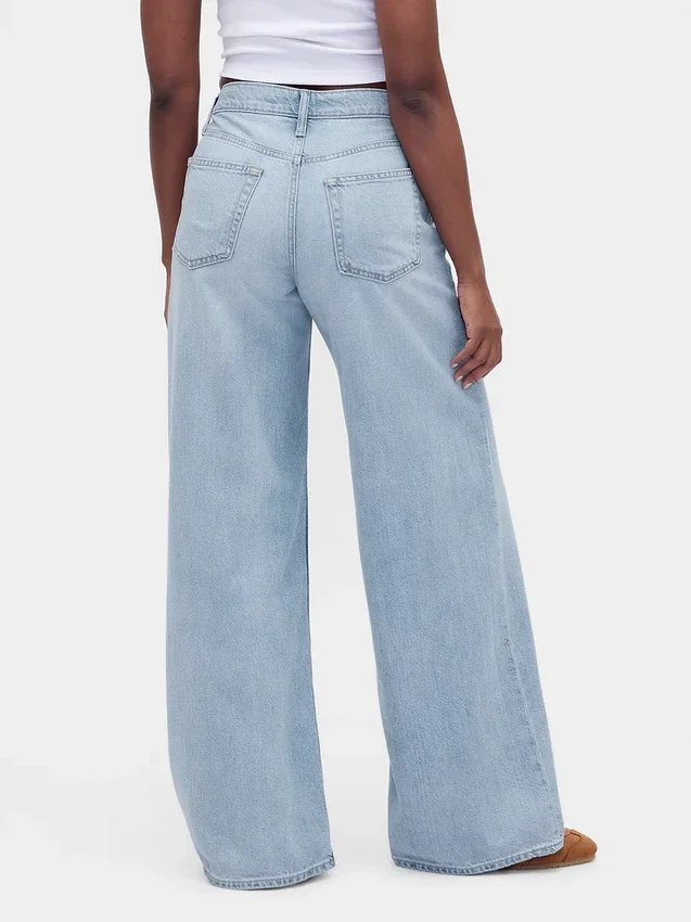 Jeans baggy a vita media ultrasoft per taglie curvy