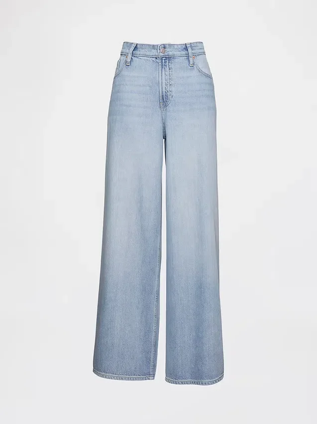 Jeans baggy a vita media ultrasoft per taglie curvy