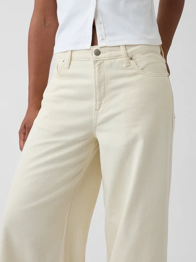 Jeans baggy a vita media ultrasoft per taglie curvy