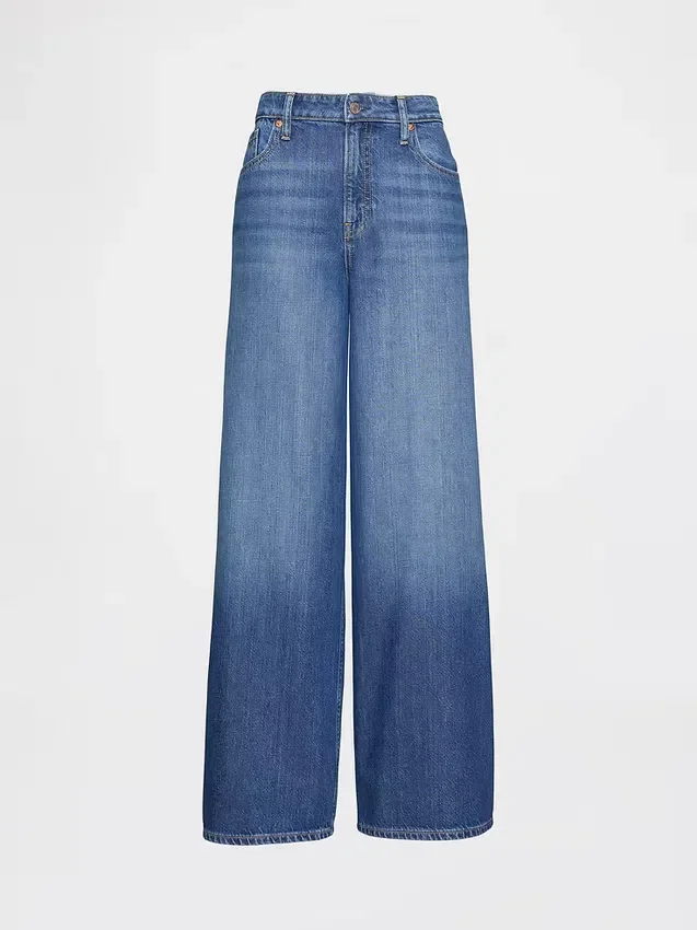 Jeans baggy a vita media ultrasoft per taglie curvy