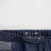 Jeans baggy da bambino a vita bassa con effetto metallizzato