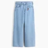 Jeans baggy da bambino a vita bassa con ricamo “I Heart NY”