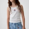 Jeans baggy da bambino a vita bassa con ricamo “I Heart NY”