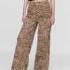 Jeans baggy leopardati ultra morbidi a vita media